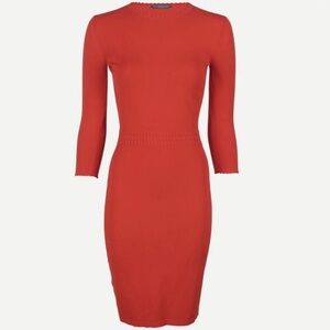 New Alexander McQueen Red Dress. Made In Italy.